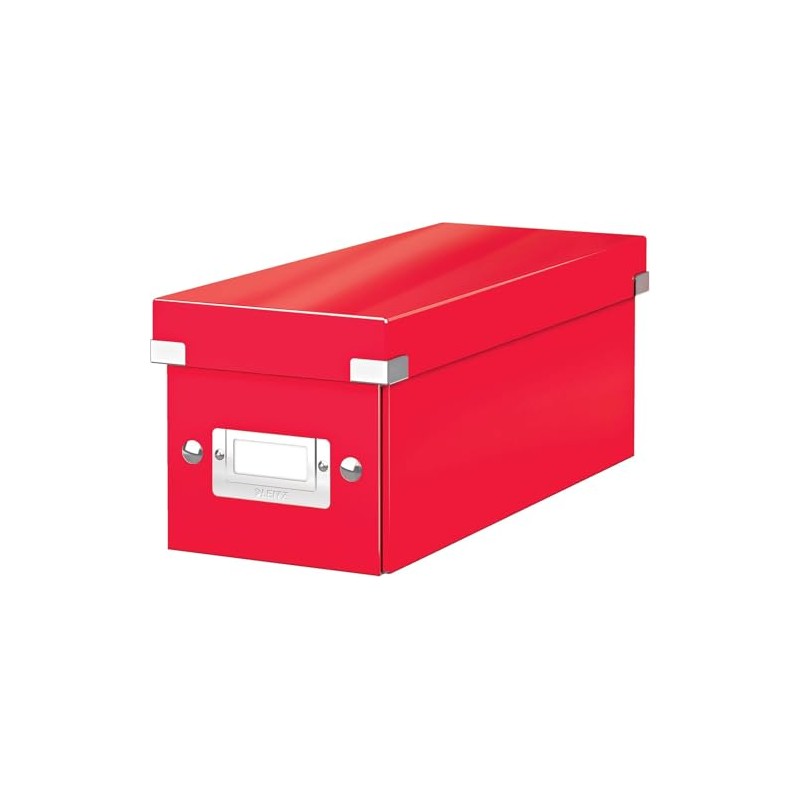 Leitz WOW Storage Box, Red Storage Box, Click and Store