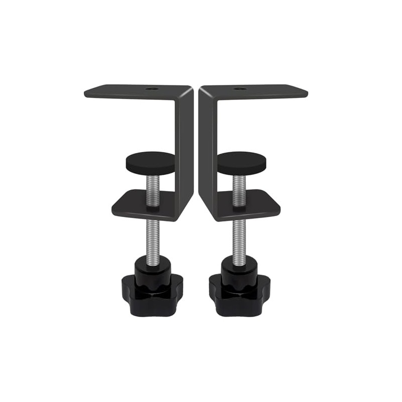 Jhanw 2-Pack Heavy Duty Adjustable C-Clamp with M8(0.31") Screw Hole