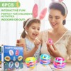 Light Up Easter Eggs Toy Gifts for Kids, 6 Cute