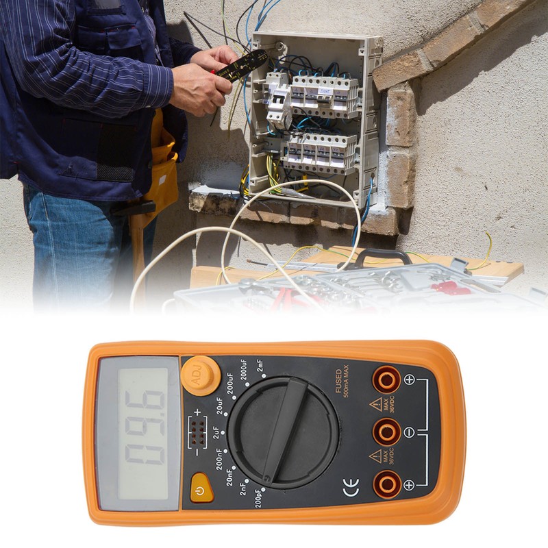 Capacitor Meter Digital Capacitance Tester High Accuracy Test Tool for