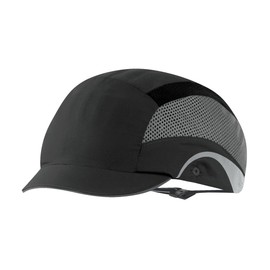 JSP HardCap AeroLite Micro Brim Bump Cap - Black, Lightweight, Ventilated (AAG000-001-104)