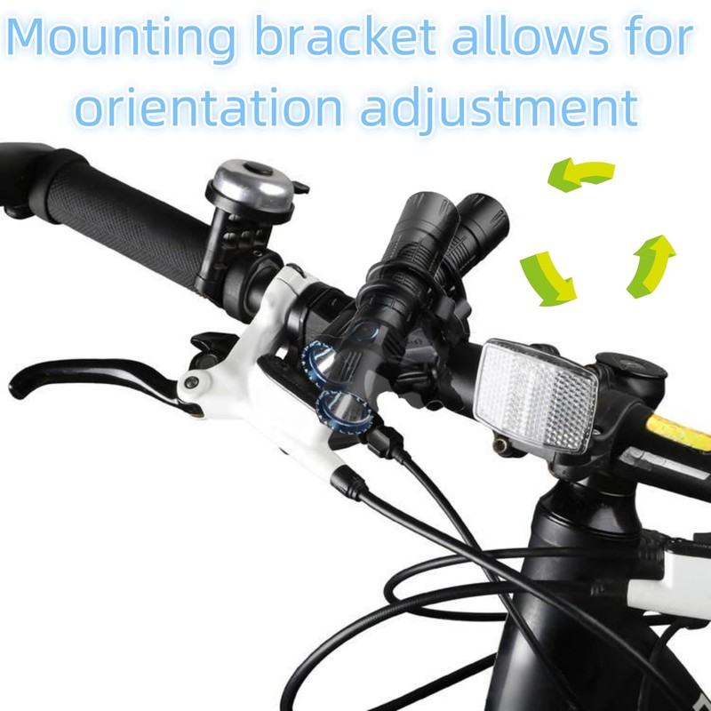 Universal Flashlight Bike Mount for Flashlight (Bike Lighting Mount Accessories)
