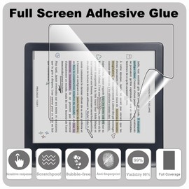 KZIOACSH Screen Protector for Kobo Libra Colour/Kobo Libra 2 7Inch, 2 Pack Flexible Anti-Scratch HD Clarity PET Screen Protector Ultra Clear Oleophobic Layer Anti-Fingerprint Protective Film