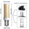 LUHMQ E17 LED Bulb 3 Pack Microwave Oven Appliance Light