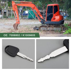 Create idea 10PCS F900 Ignition Starter Keys 7006802 K1009605 Compatible with Daewoo Doosan DX60 70 75 80 Compatible with Bobcat E55W E57W E60 E62 E63 E80 E85 Excavator