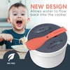 Zwippy Microwave Rice Cooker Steamer and Pasta Cooker with Strainer