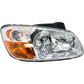 Headlight for Kia for Spectra EX/LX/SX 07-09 08 Convenience Right Clear Lens with Bulb KI2503128 11069733