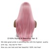 AFBeauty Pink Lace Front wigs for Women Peach Pink Synthetic