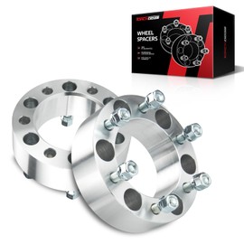 Torchbeam 6x5.5 Wheel spacers 2 inch for 1994-2002 Passport, 108 Hub Bore & M10x1.25 Studs, 6 Lug Wheel Spacers, 2PCS