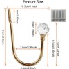 COCIVIVRE 2 Pack Curtain Holdbacks Wall Mounted Curtain Tiebacks Hooks