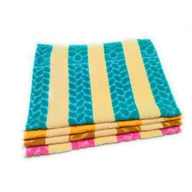 Cotton Colors Cotton Hand Towel (Set of 4, Multicolour)