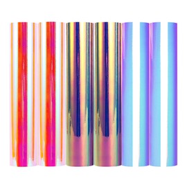 TECKWRAP Opal Chrome Holographic Precut Sheets, Mermaid