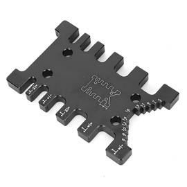 Tenon Gauge, Dovetail Gauge Made of Aluminium Alloy Tenon Gauge, Metric and Imperial Scale, Tenon Card Gauge, Easy to Use for Woodworking