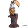 Bieye L10813 Toucan on Tree Trunk Tiffany Style Stained Glass