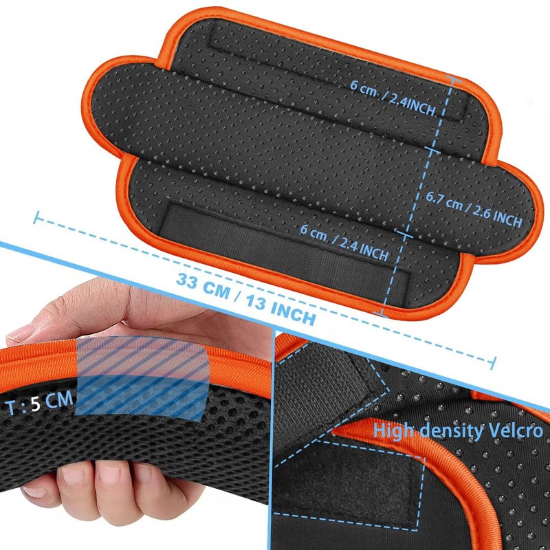 ZINZ 2-Pack Extra Thick Cushioned Universal Shoulder Pads for Bags,