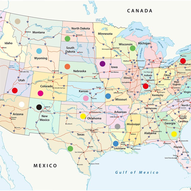 Boao Colored Round Dot Stickers Circle Small Dot Labels, Mini