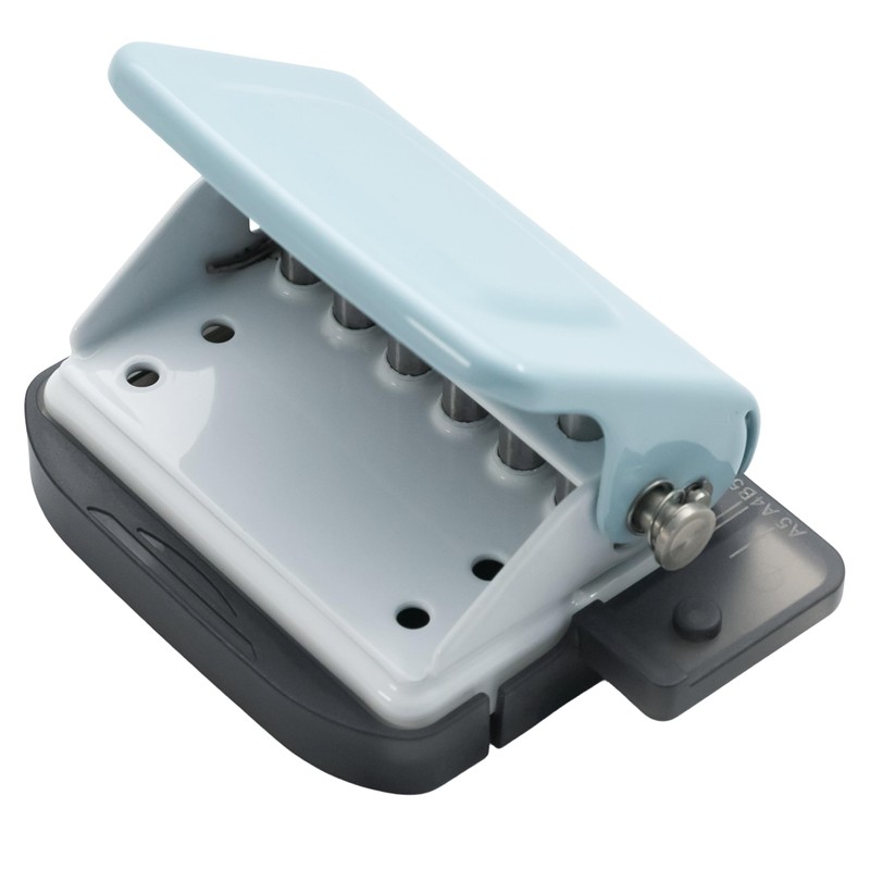 STEELMIGHT Hole Punch, Loose Leaf Punch, Mini 6-Hole Punch for