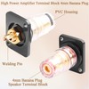 QIANRENON Speaker Large Terminal Block Panel Mount Adaptor High Power