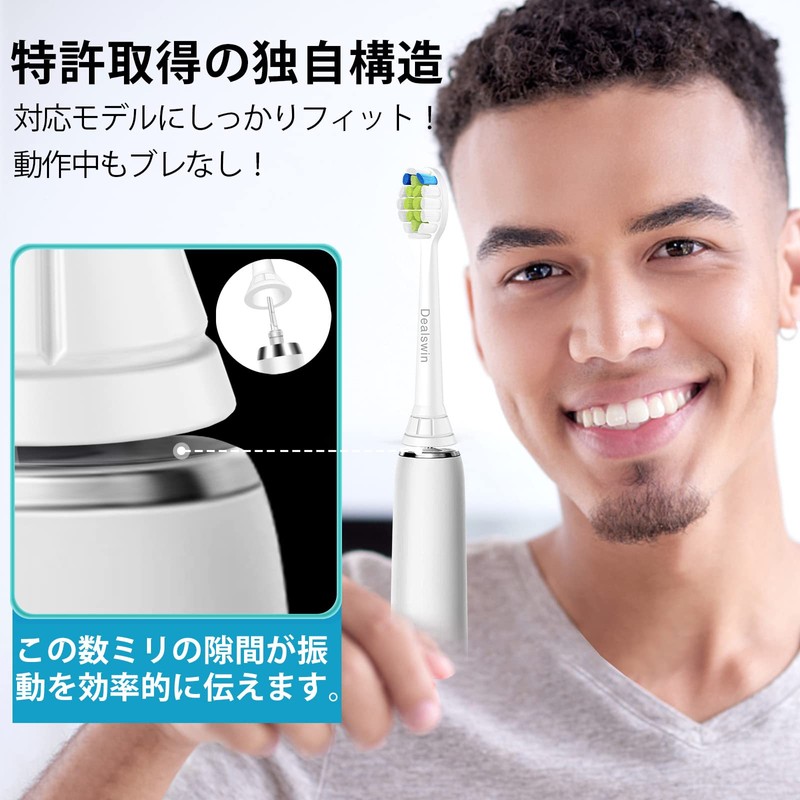 Dealswin Compatible Replacement Brushes for Phillips Sonicare Replacement Brush, Regular