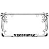 The Beach is My Happy Place Palm Tree Design Chrome