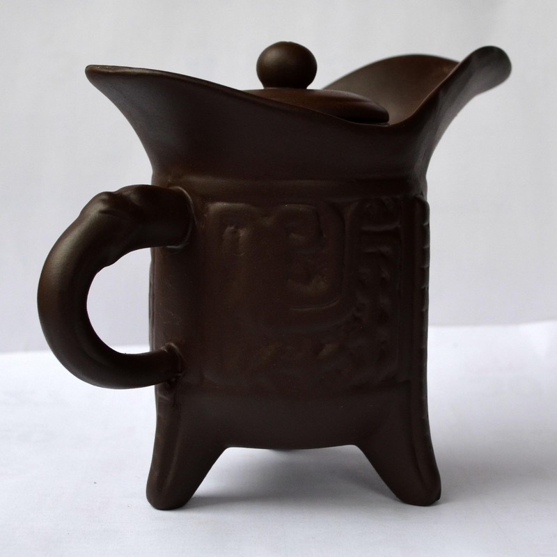 Teapot Chinese Yixing Purple Clay Pot Gongfu cha Traditional Tripod
