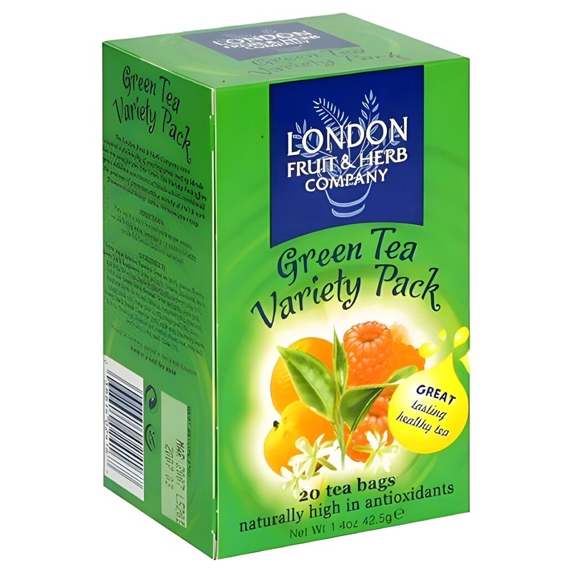 London Fruit & Herb Green Tea Variety Pack 20 Tea