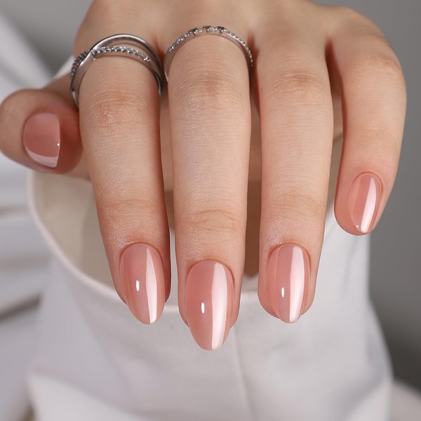 Findigit Press On Nails Short Almond - Full Cover Press