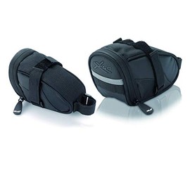 XLC Unisex 2501717006 Saddle Bag – Black, 18.5 x 9.5 x 11 cm