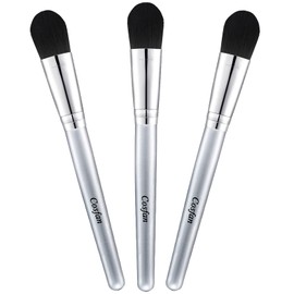 3 Pack Mask Brushes, Facial Mask Brush, Synthetic Bristle Foundation Makeup Brushes for Mud, Serum, Peel, Lotion and Facial Skin Care Products, Glycolic Peel Acidic Applicator Brush