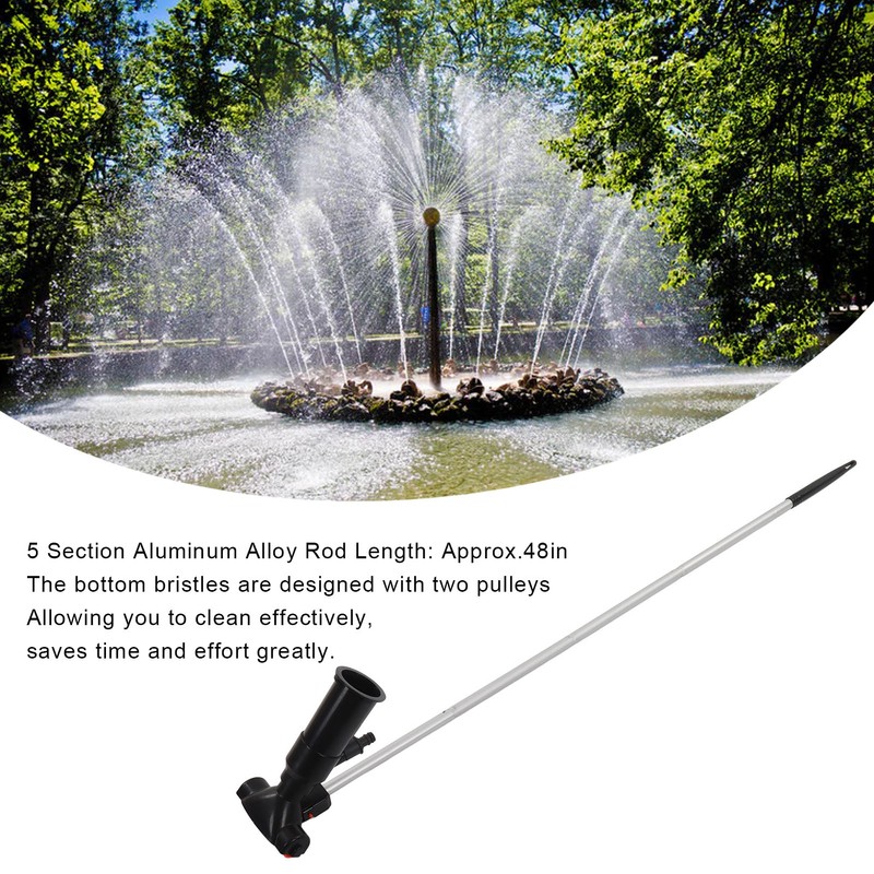 Small Pool Vacuum Portable Pond Vacuum Cleaner with 5 Section