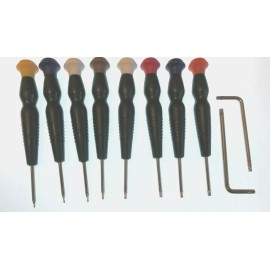 Silverhill Tools 10 Pc Torx Security Screwdriver Set Sizes T3-TS20 T 3 4 5 & TS 6 7 8 9 10 15 20