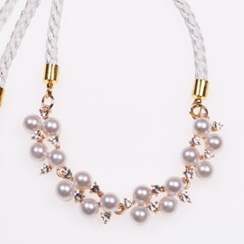 TOuWA Women's Kimono Accessories, Kimono Accessories, Yukata, Furisode, Coming-of-Age Ceremony, Graduation Ceremony, Pearl, 2-strand pearl white