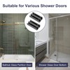 uxcell Sliding Shower Door Bottom Guide for 1/2 in Frameless