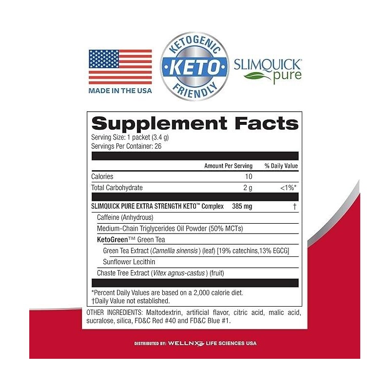 Slimquick Pure 3X Extra Strength 26ct - Mixed Berry Drink