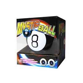 Mikamax Mystic 8 Ball - Black - Magic Ball - Fortune Telling Ball - Answers - Advice - Funny Gift - Mystic Ball - Magic
