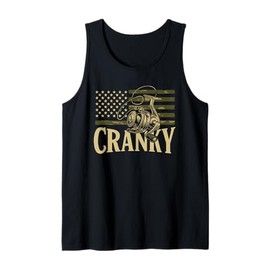 Reel Cranky Fishing Crankbait Funny Fishing Lure USA For Men Tank Top