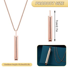 UOY Breathing Necklace, Meditation Breathing Necklace, Breath Necklace, Stress Relief, Mindful Breathing Necklace, Mindful Necklace for Pressure Relief, Reduces Anxiety, Stainless steels