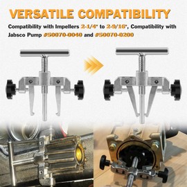 gokeshfly Impeller Puller 660040-1 for 2-1/4" to 2-9/16", Impeller Removal Tool Compatible with Jabsco Pump #50070-0040 and #50070-0200