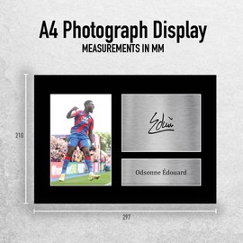 HWC Trading A4 Odsonne Edouard Crystal Palace Gifts Printed Signed Autograph Picture for Football Fans and Supporters