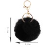 jtkdxqs Pom Pom Keychain Soft Artificial Rabbit Fur Plush Fluffy