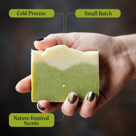 Compass Soap Sawtooth Pines | All Natural Bar Soap for Men & Women | Body & Face Soap Bar for Women and Men | Minimalist & Gentle Lather | Natural Bath Soap, Paraben & Phthalate Free | 5 oz, Pack of 2