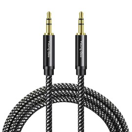 Yeung Qee 3.5mm Aux Cable 1M, Braided 3.5mm Audio Cable Male to Male Stereo Hi-Fi Sound Auxiliary Aux Cord for Headphones, Car,Phone, Tablets, Headset, PC, Laptop and More (1m/3ft)