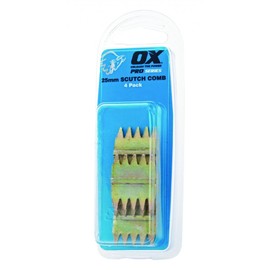 OX Pro 25mm Scutch Combs - 4 Pack