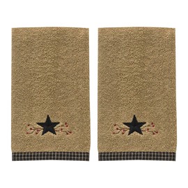 Park Designs Star Vine Terry Fingertip Towel - Set of 2