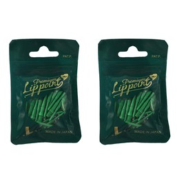 LSTYLE Premium Lippoint - Green - Pack of 60 - Normal Length - Soft Tip Points - 2BA Thread