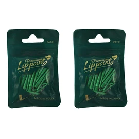 LSTYLE Premium Lippoint - Green - Pack of 60 - Normal Length - Soft Tip Points - 2BA Thread