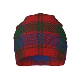 Otomi Beanie Hat Scottish Clan Robertson Donnachaidh Tartan Slouchy Knit Hat, Warm Stretchy Headwear for Men & Women, Winter Fall Accessory
