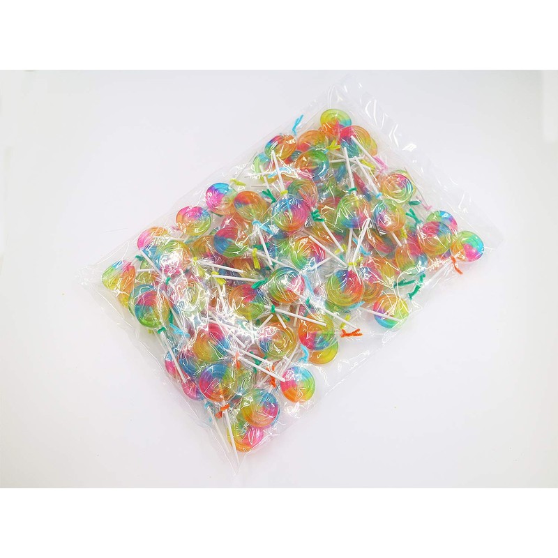 100 count rainbow pop candy (candy with sticks)