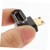 FELTECHELECTR 2pcs Video Adapter Angled Connector Female to Male Tv