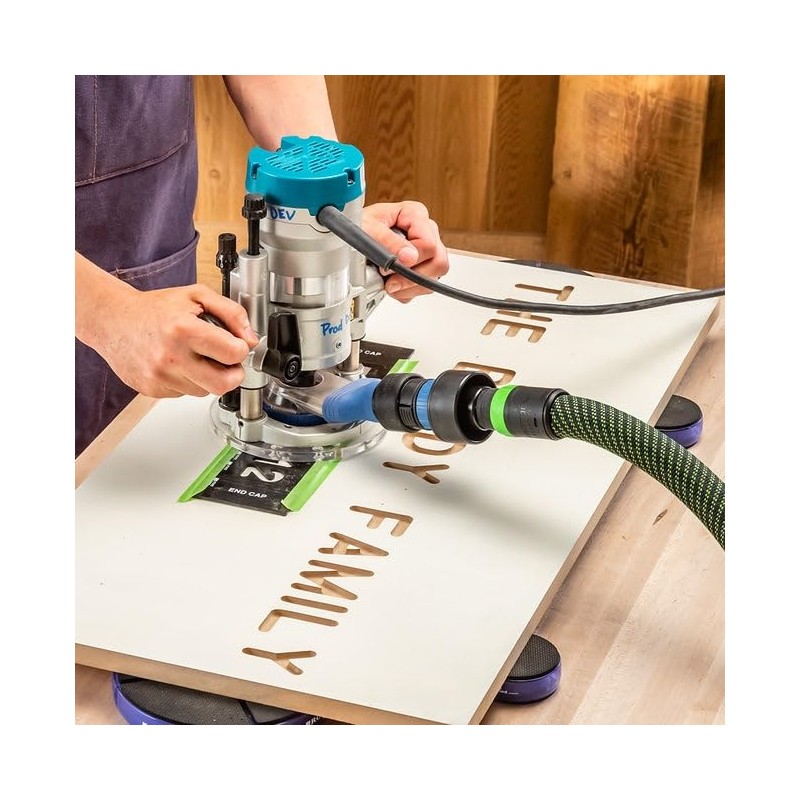 FlexiPort Click-Connector Hose Adapter for Shop Vacuum Hoses